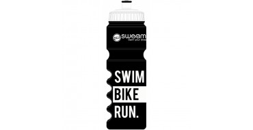 Bidon SWEAMS Swim Bike Run - 750ml - Black White