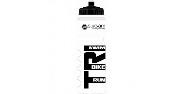 Bidon SWEAMS TRI Swim Bike Run - 750ml - White Black 