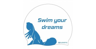 Bonnet SWEAMS Swim your dreams - White Blue