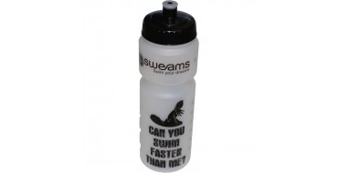 Bidon SWEAMS Can you swim faster than me - 750ml - Clear Black