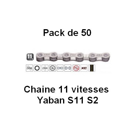 PACK 50 Chaines 11 vitesses YABAN S11 S2