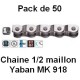 Pack 50 Chaines Yaban 1/2 Maillon 1/2" x 1/8" MK 918