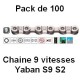 Pack 100 Chaines 9 vitesses Yaban S9 S2