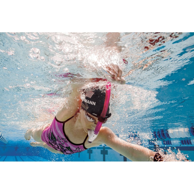 Tuba frontal adulte FINIS Swimmer's snorkel Rose - Deus Sport