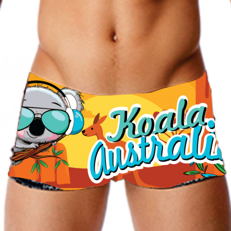 SWEAMS TRUNKS KOALA AUSTRALIA Sunset Orange - Boxer homme