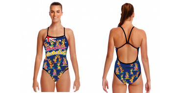 SWEAMS KANGURO AUSTRALIA - Maillot femme 1 piece bretelles fines