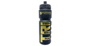 Bidon SWEAMS TRI Swim Bike Run - 750ml - Black Matt - GOLD
