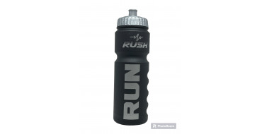 Bidon RUSH RUN - Black Matt SILVER - 750ml 