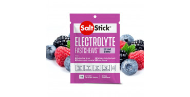 Pack de pastilles electrolyte à croquer SALTSTICK Fastchew - Saveur Mixed Berry - 12 sachets de 10 pastilles
