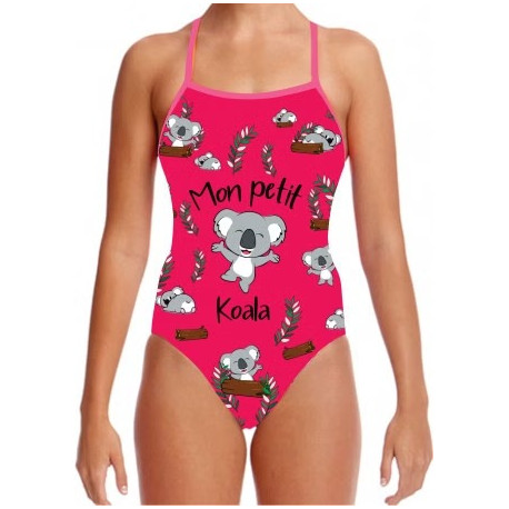 SWEAMS MON PETIT KOALA - Maillot femme 1 piece bretelles fines