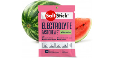 Pastilles electrolyte à croquer SALTSTICK Fastchew - saveur Pastèque - 10 pastilles