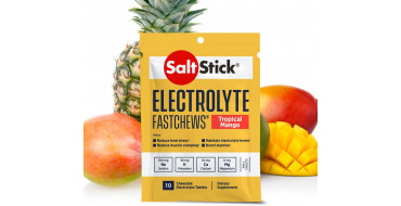 Pastilles electrolyte à croquer SALTSTICK Fastchew - Saveur Mangue - 10 pastilles