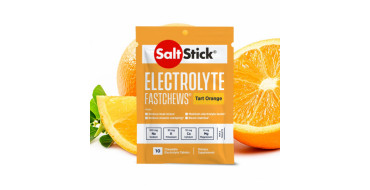Pack de pastilles electrolyte à croquer SALTSTICK Fastchew - Saveur Orange - 12 sachets de 10 pastilles