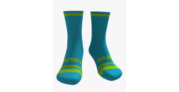 RUSH SOCKS  RUN - TURQUOISE - YELLOW FLUOR Socquettes Cyclisme,Triathlon