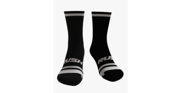 RUSH SOCKS TRI BLACK -WHITE - Socquettes Cyclisme,Triathlon