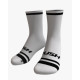 RUSH SOCKS UNICOLOR 2025 WHITE - BLACK - Socquettes Cyclisme,Triathlon