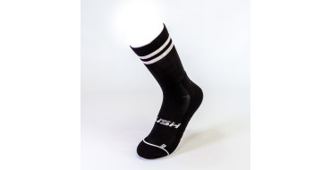 RUSH Short SOCKS BLACK - WHITE - Socquettes Cyclisme, Triathlon
