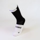 RUSH Med SOCKS BLACK - WHITE - Socquettes Cyclisme, Triathlon