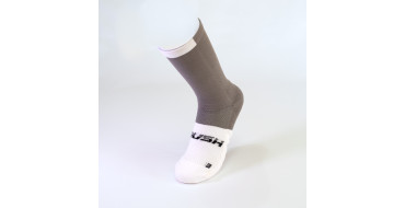RUSH Med SOCKS METAL - WHITE - Socquettes Cyclisme, Triathlon