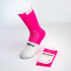 RUSH Med SOCKS PINK FLUO - WHITE - Socquettes Cyclisme, Triathlon