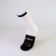 RUSH Med SOCKS WHITE - BLACK - Socquettes Cyclisme, Triathlon