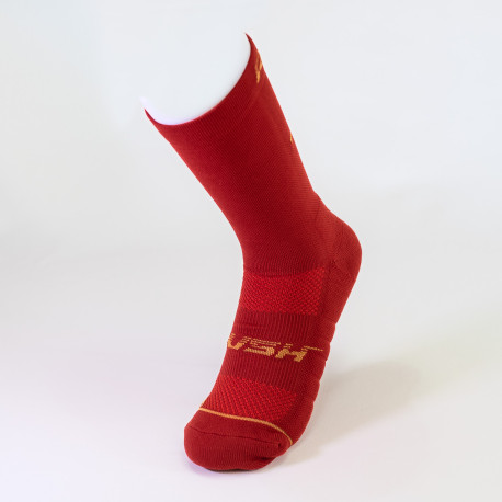 RUSH Med SOCKS RED WINE - Socquettes Cyclisme, Triathlon