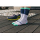 RUSH Med SOCKS NAVY BLUE - LIGHT GREEN - Socquettes Cyclisme, Triathlon