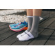 RUSH Med SOCKS METAL - WHITE - Socquettes Cyclisme, Triathlon