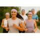 Headband Running RUSH - LIGHT PINK - Bandeau running léger, respirant, extensible et sans coutures