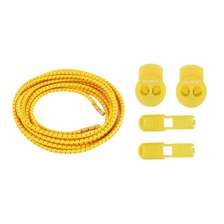 RUSH Lacets running FastLace striped Sand Yellow - Black