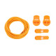 RUSH Lacets running FastLace striped Neon Orange - White
