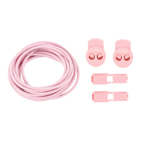 ULTEAM RACE Lacets running FastLace striped Candy Pink - White