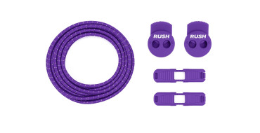 ULTEAM RACE Lacets running FastLace striped Purple - White