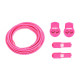 ULTEAM RACE Lacets running FastLace Striped Hot Pink - White 