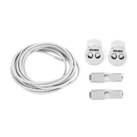 ULTEAM RACE Lacets running FastLace striped Cool Gray - White