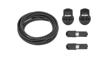 ULTEAM RACE Lacets running FastLace striped Black - White