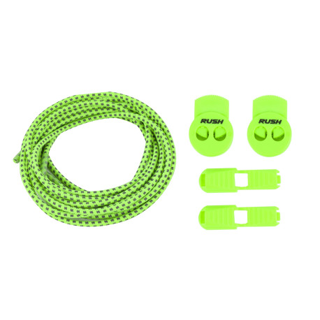 RUSH Lacets running FastLace reflective Neon Green