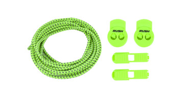 RUSH Lacets running FastLace reflective Neon Green