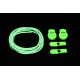 RUSH Lacets running FastLace reflective Neon Green