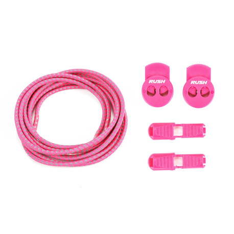 ULTEAM RACE Lacets running FastLace reflective Hot Pink