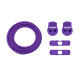 RUSH Lacets running FastLace striped Purple - White