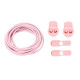 RUSH Lacets running FastLace striped Candy Pink - White