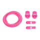 RUSH Lacets running FastLace Striped Hot Pink - White 