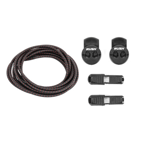 ULTEAM RACE Lacets running FastLace striped Black - Red