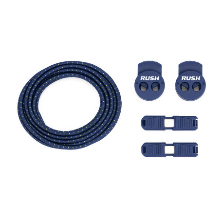 ULTEAM RACE Lacets running FastLace striped Royal Blue - Yellow