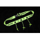 Ceinture porte dossard RUSH Basic Race belt Jaune avec 3 points
