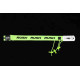 Ceinture porte dossard RUSH Basic Race belt Jaune avec 3 points