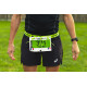 Ceinture porte dossard RUSH Basic Race belt Jaune avec 3 points