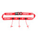 Ceinture porte dossard RUSH Basic Race belt Red avec 3 points