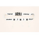Ceinture porte dossard RUSH Basic Race belt avec 3 points